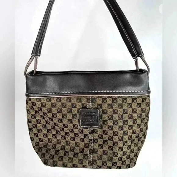 Liz Claiborne Vintage LC Monogram Handbag - Picture 2 of 13